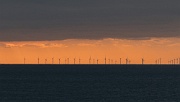 The new wind farm off Brighton, from Seaford beach