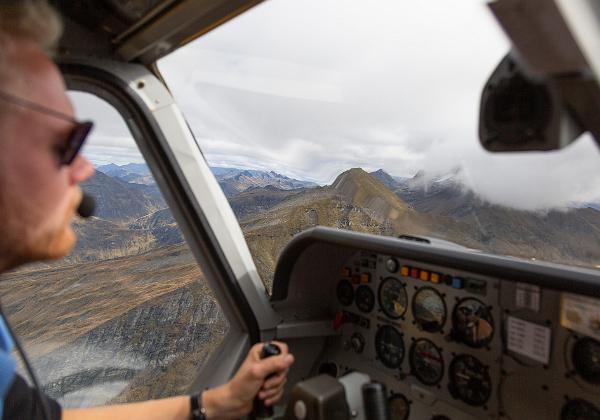 Flying through the Southern Alps